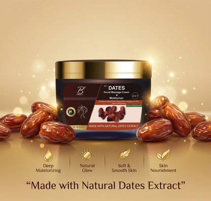 Date facial massage cream + moisturizer